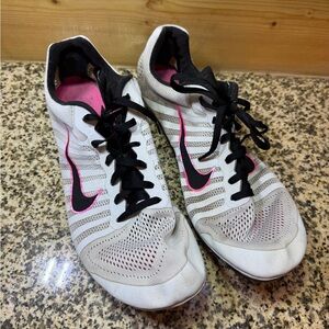 Nike Women's White and Pink‎ Running Shoes